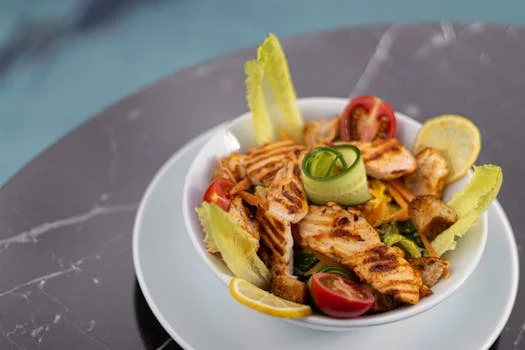 caesar salad romaine croutons parmesan dressing